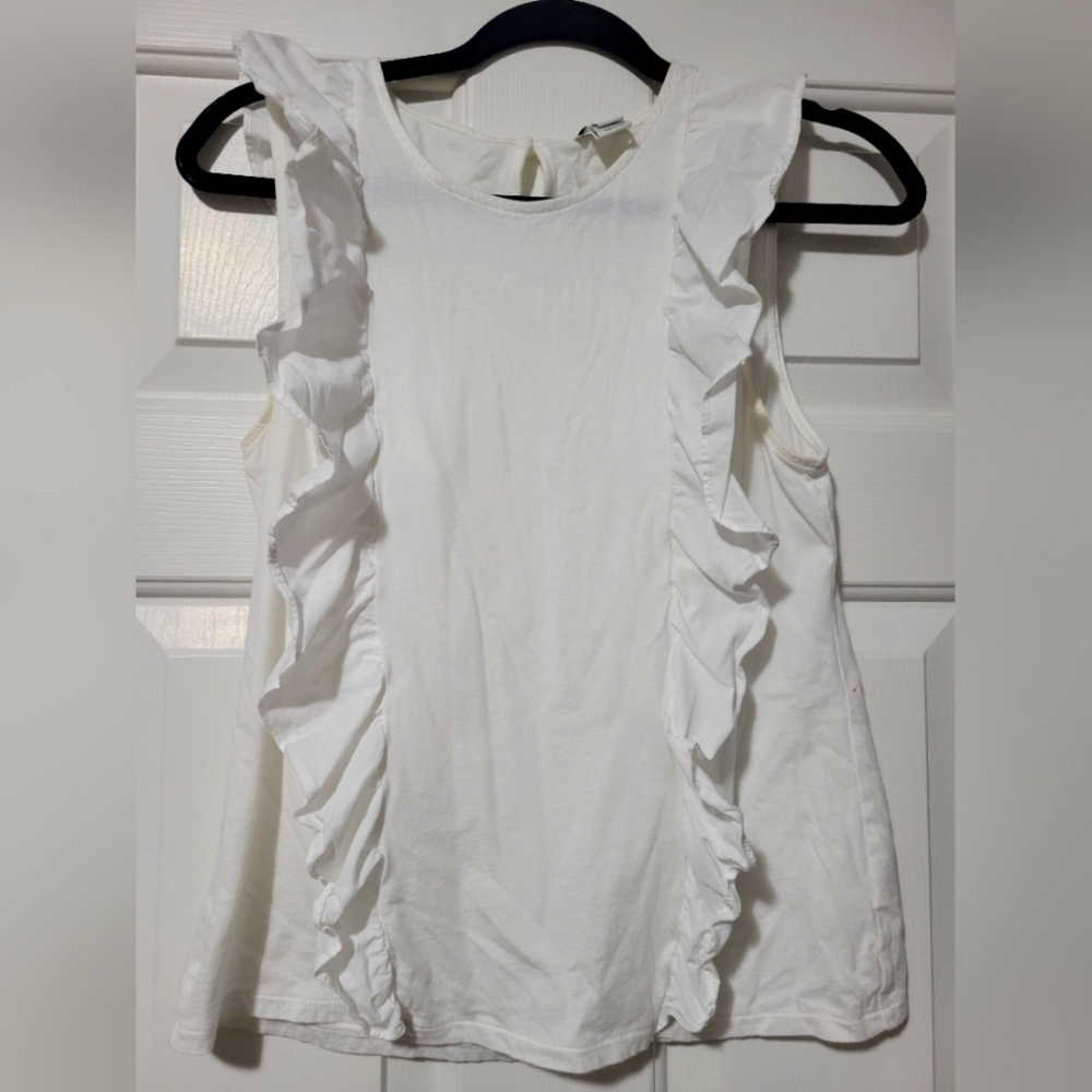 J crew ruffle tank